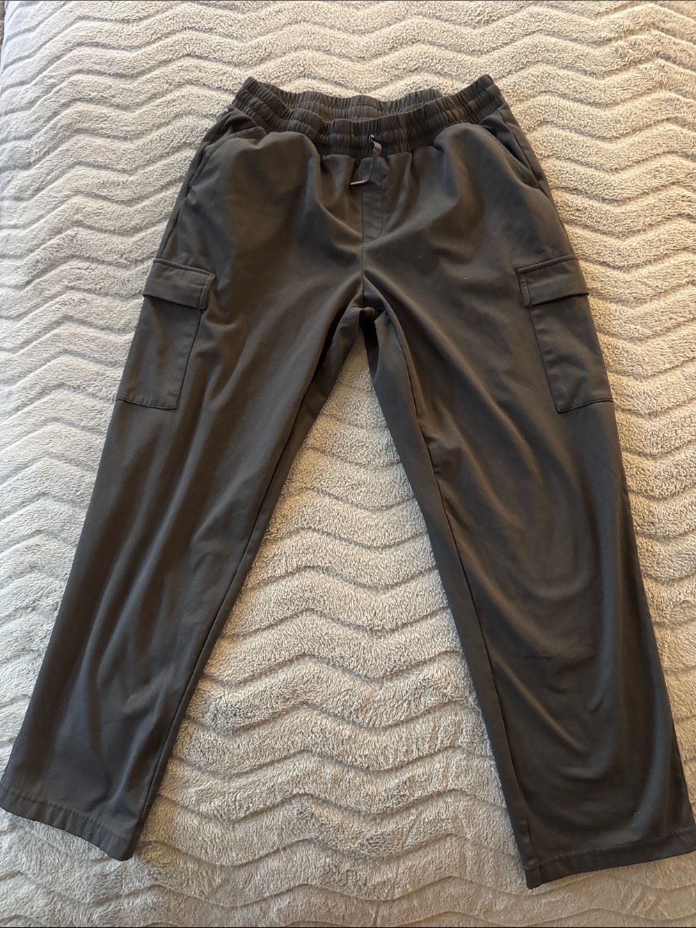 Mondetta Women's Charcoal Cargo Jogger Pants